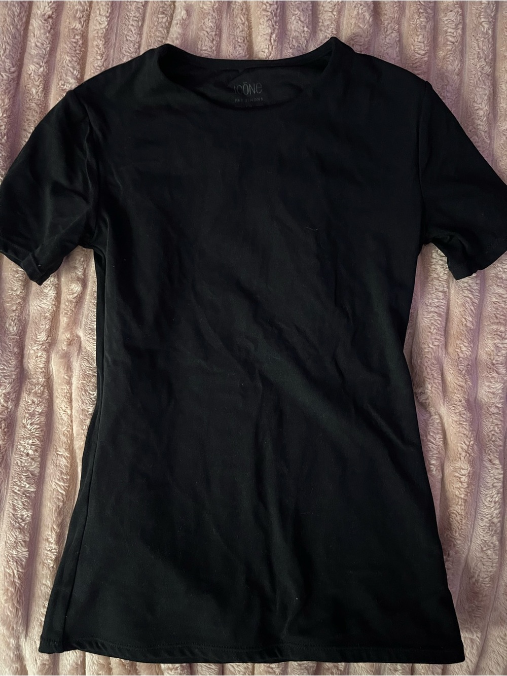 Black Short Sleeve Fitted Tee